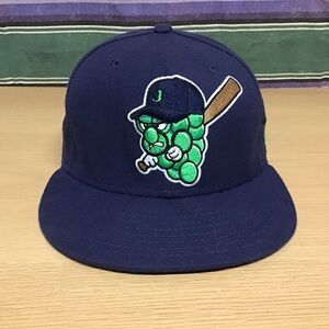 EUC Vintage New Era Jamestown Jammers Fitted Hat Sz 7 Rare